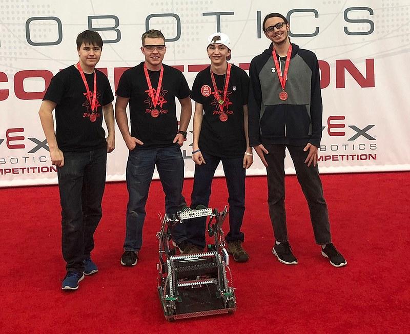 winning robotics team Wasco