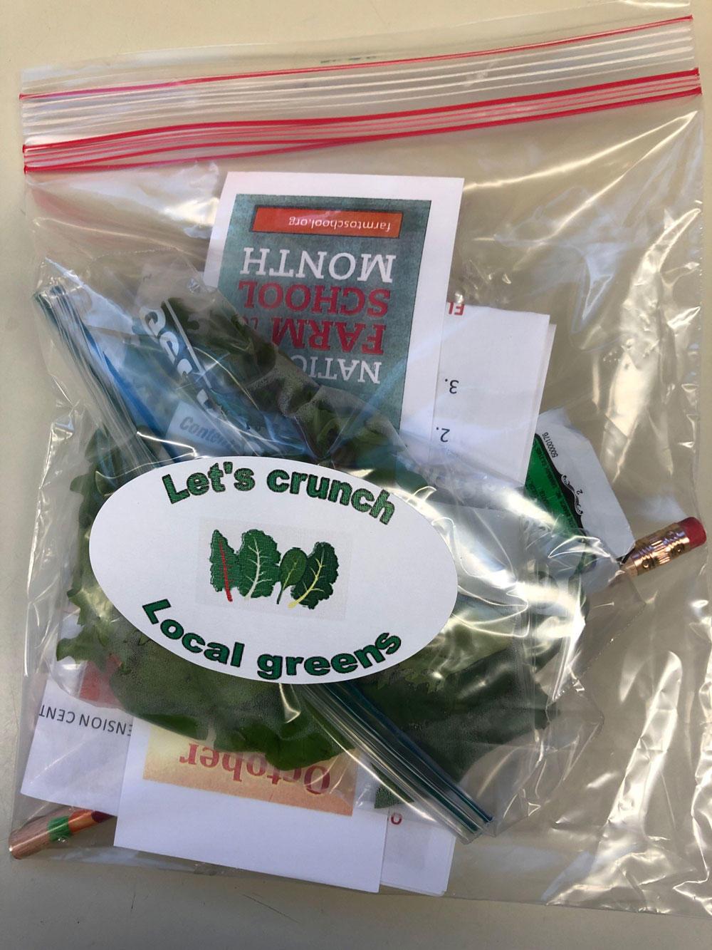 The Klamath County Farm to School and School Garden team created take-home bags for youths for its annual "Crunch at Onc