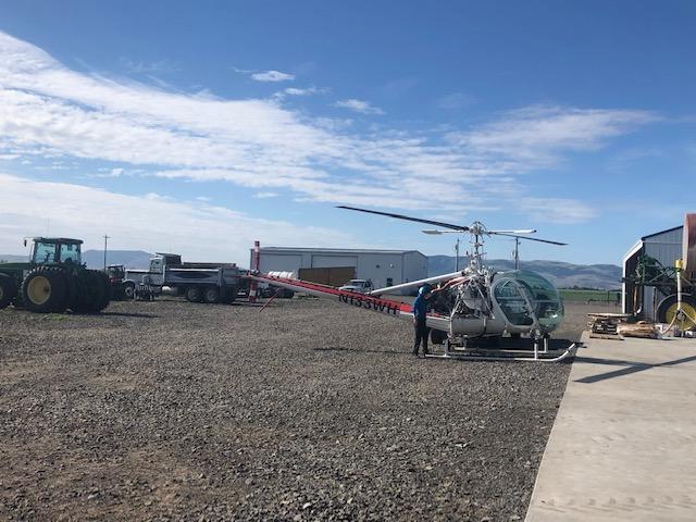 OSU Extension's seed certification program uses a helicopter each summer to inspect the state's seed crops.