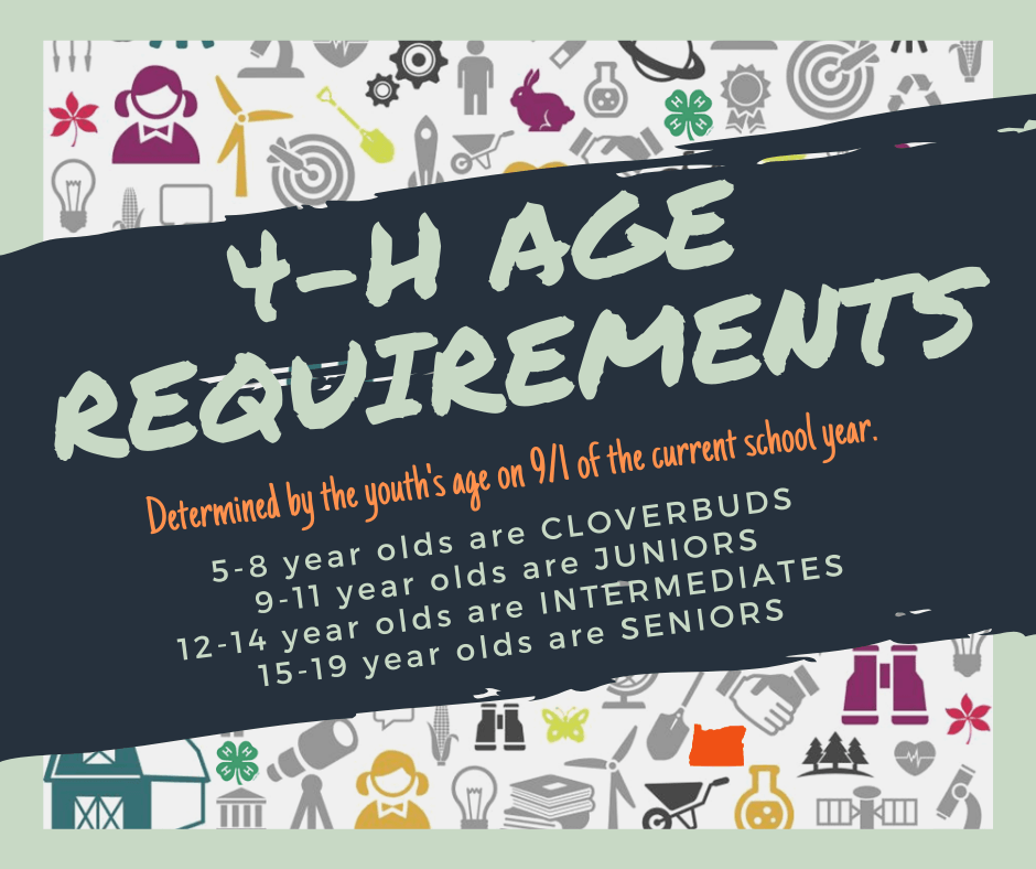 4-H Enrollment Age Requirements