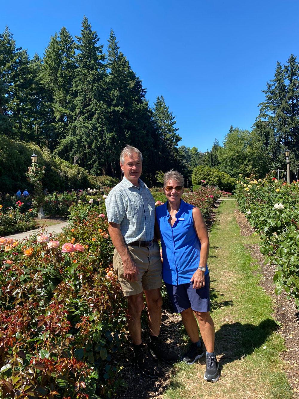 Bernadine Strik and husband Neil Bell, a retired OSU Extension horticulture specialist.