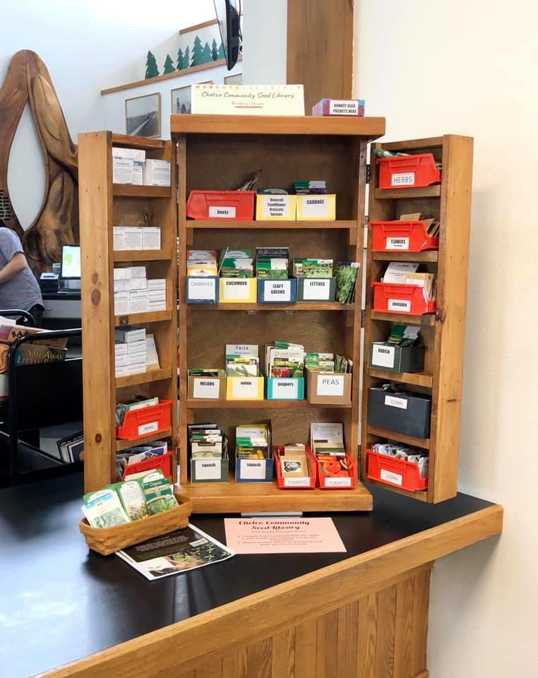 Curry County Seed Library at Chetco Library, Brookings, Oregon