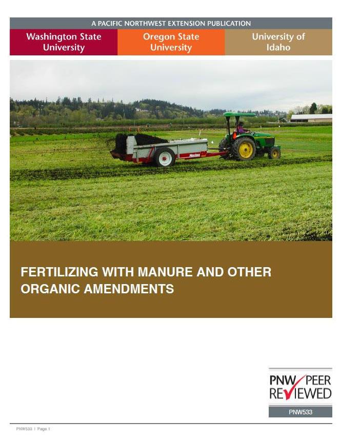 Cover image of "Fertilizing with Manure and Other Organic Amendments"