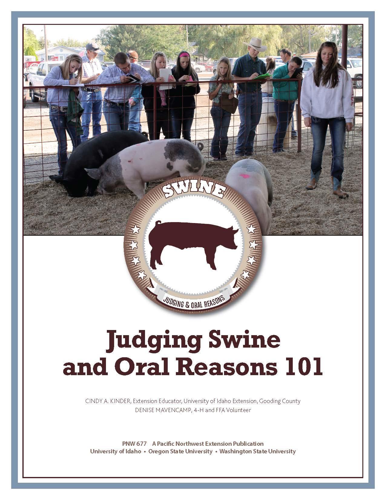 Cover image of "Judging Swine and Oral Reasons 101"