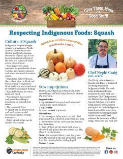 Food Hero Monthly - Respecting Indigenous Foods: Squash