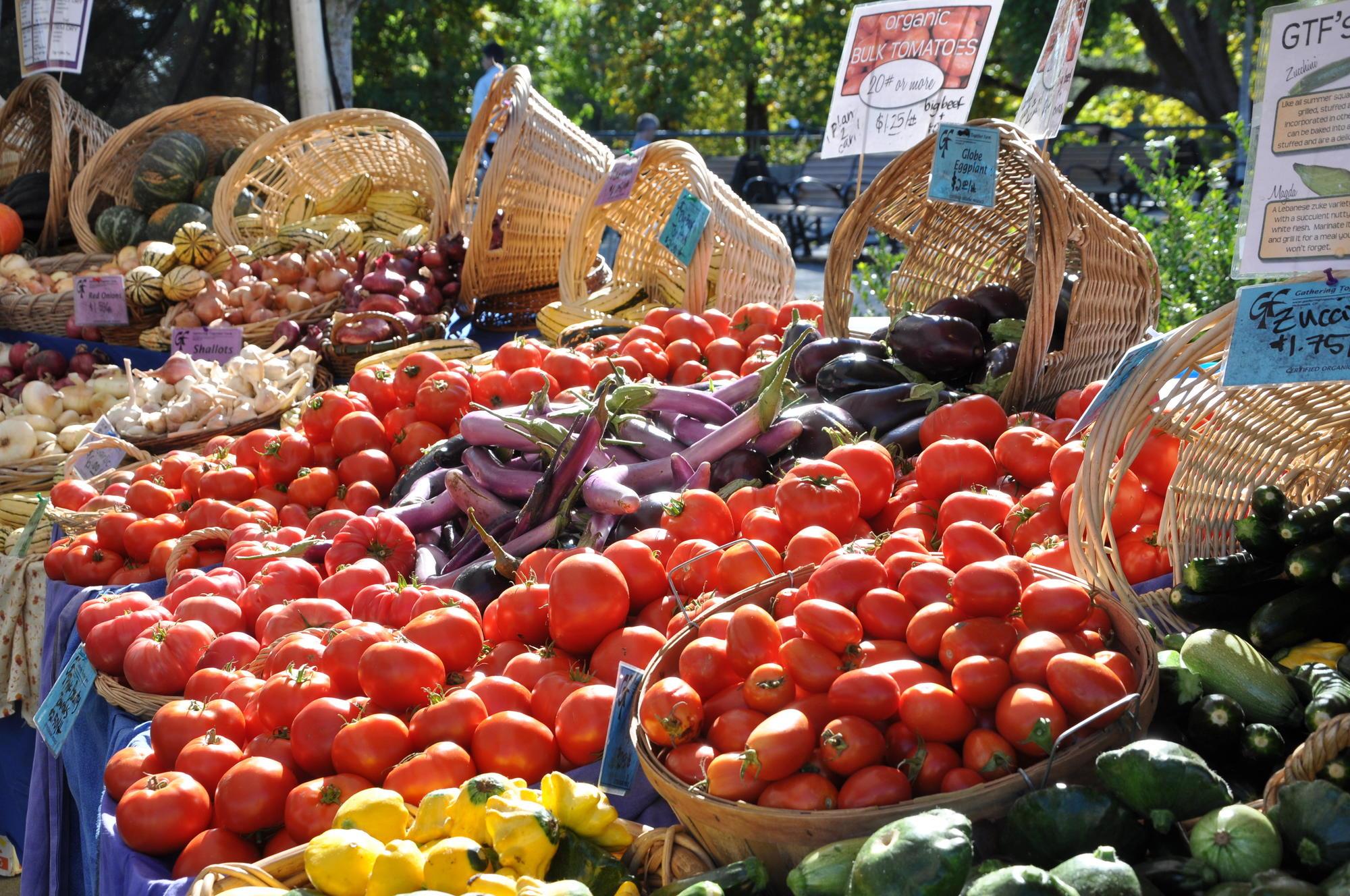 Abundant Farmers Market Display