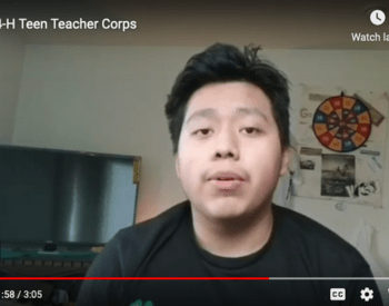 screenshot of Teens Teacher Corps video