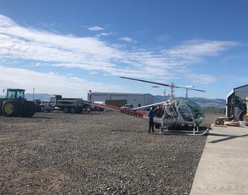 OSU Extension's seed certification program uses a helicopter each summer to inspect the state's seed crops.