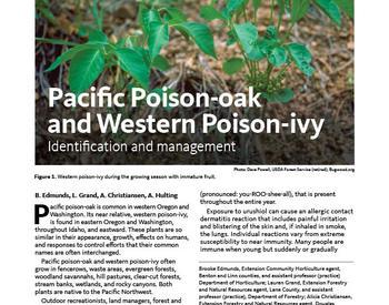 Cover image of "Pacific Poison-oak and Western Poison-ivy: Identification and Management"