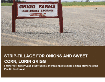 Cover image of " Strip-tillage for Onions and Sweet Corn, Lorin Grigg (Farmer-to-Farmer Case Study Series)"