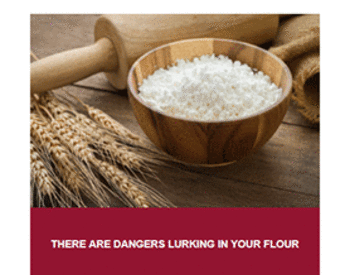 Cover image of "There are Dangers Lurking in Your Flour" publication