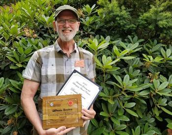 Dennis Brown is the inaugural winner of the OSU Extension Master Gardeners' Growing and Belonging Award for his work teaching gardening skills to African American community organizations, immigrant workers, military veterans and people experiencing homelessness.