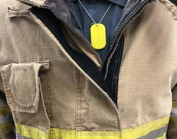Firefighters in the Kansas City, Missouri, area, wore personal passive samplers in the shape of a military-style dog tag made of silicone on an elastic necklace.